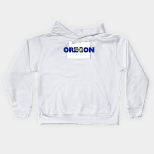 Oregon Colored State Letters Kids Hoodie